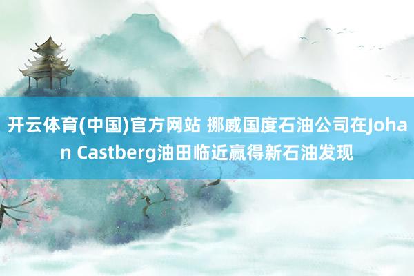 开云体育(中国)官方网站 挪威国度石油公司在Johan Castberg油田临近赢得新石油发现