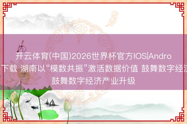 开云体育(中国)2026世界杯官方IOS|Android手机app下载 湖南以“模数共振”激活数据价值 鼓舞数字经济产业升级