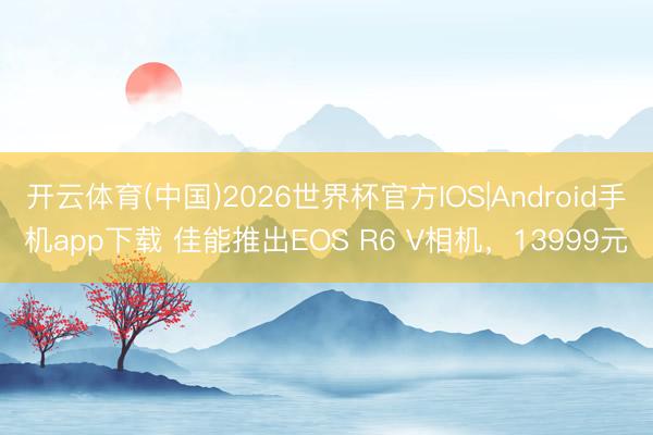 开云体育(中国)2026世界杯官方IOS|Android手机app下载 佳能推出EOS R6 V相机，13999元
